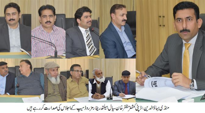 A meeting to review progress of “health reforms road map” was held other day at DC office