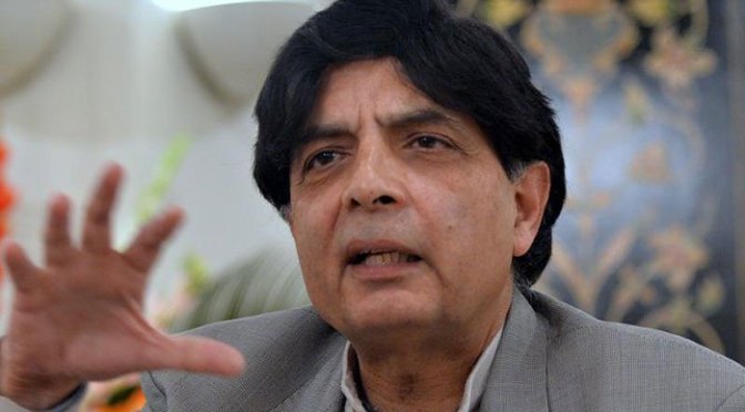 Committee answerable for non-inclusion of Sharifs’ names on ECL: Nisar